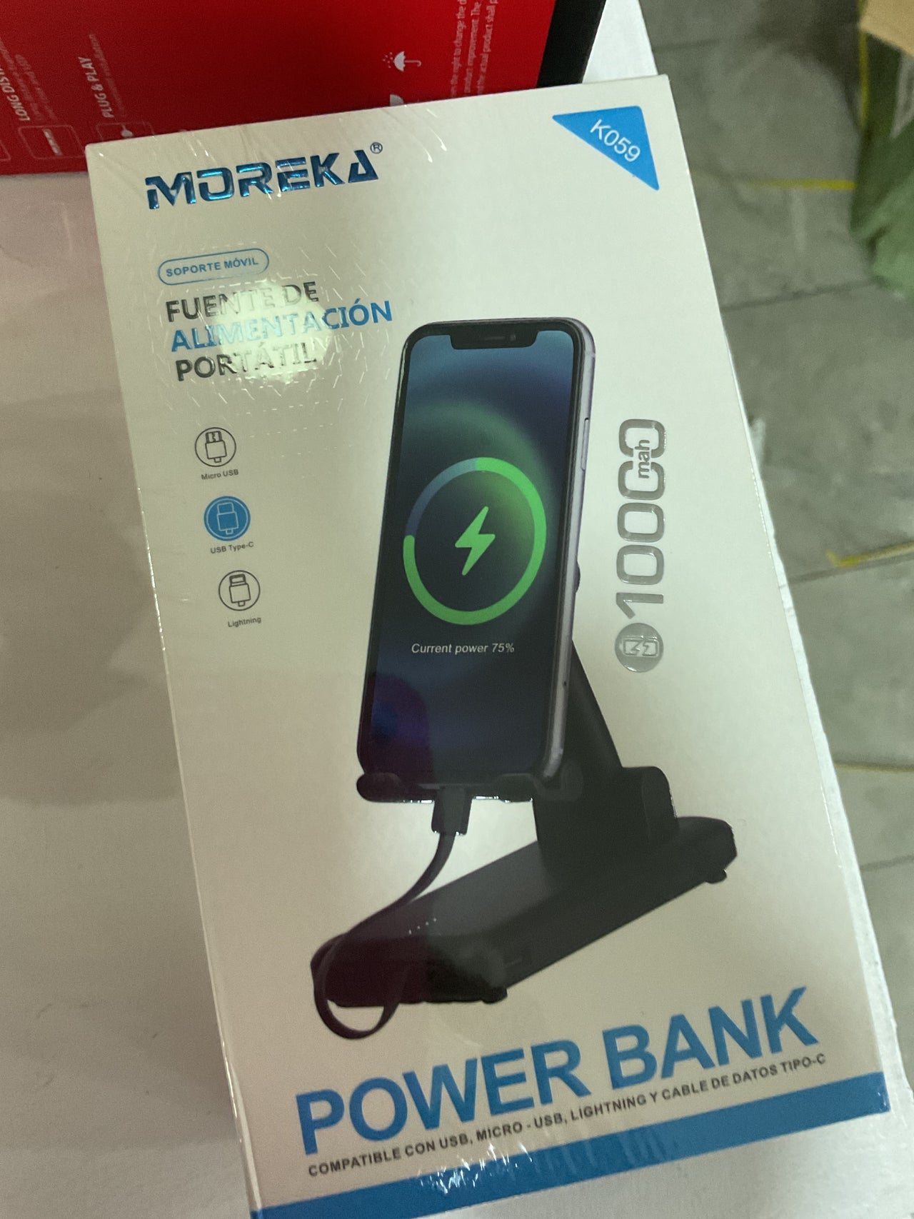 Powerbank con soporte
