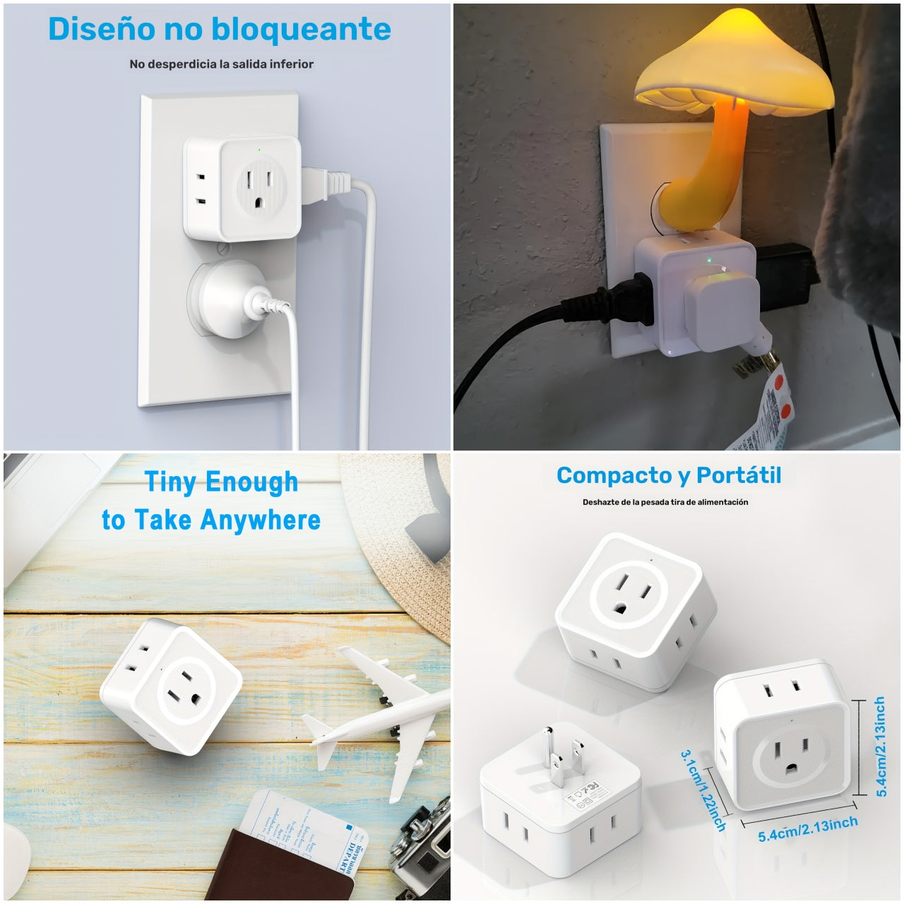 ENCHUFE MULTIPLE COMPACTO (5)