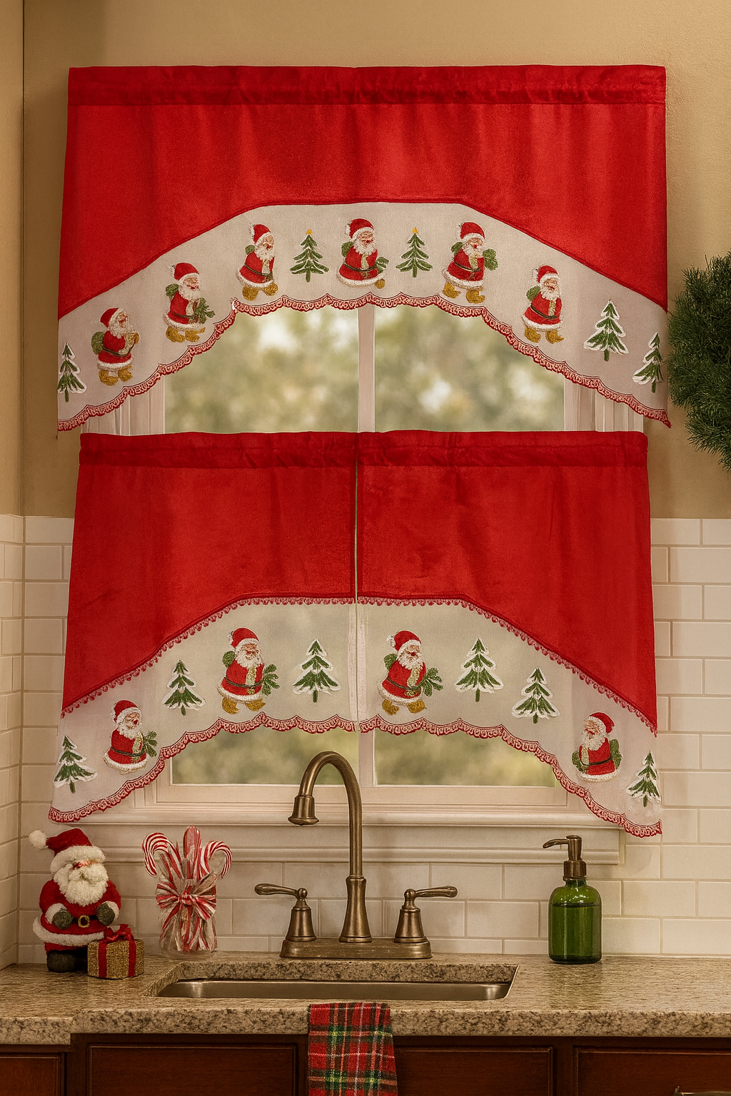 Cortina cocina navidad 24-25