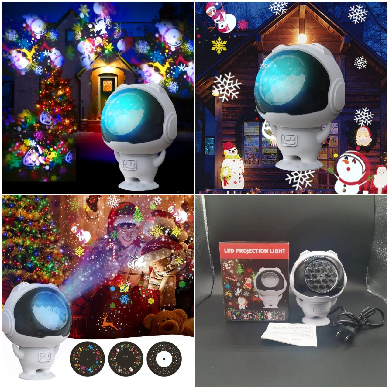 PROYECTOR NAVIDEÑO DE ASTRONAUTA