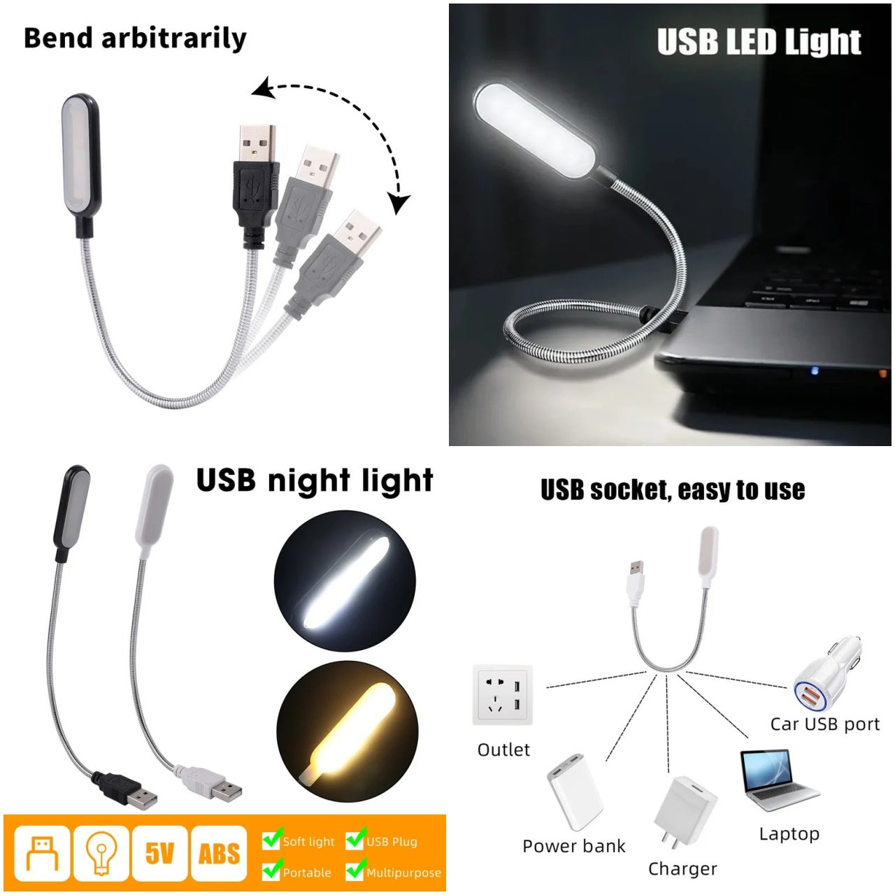 Lámpara portátil usb