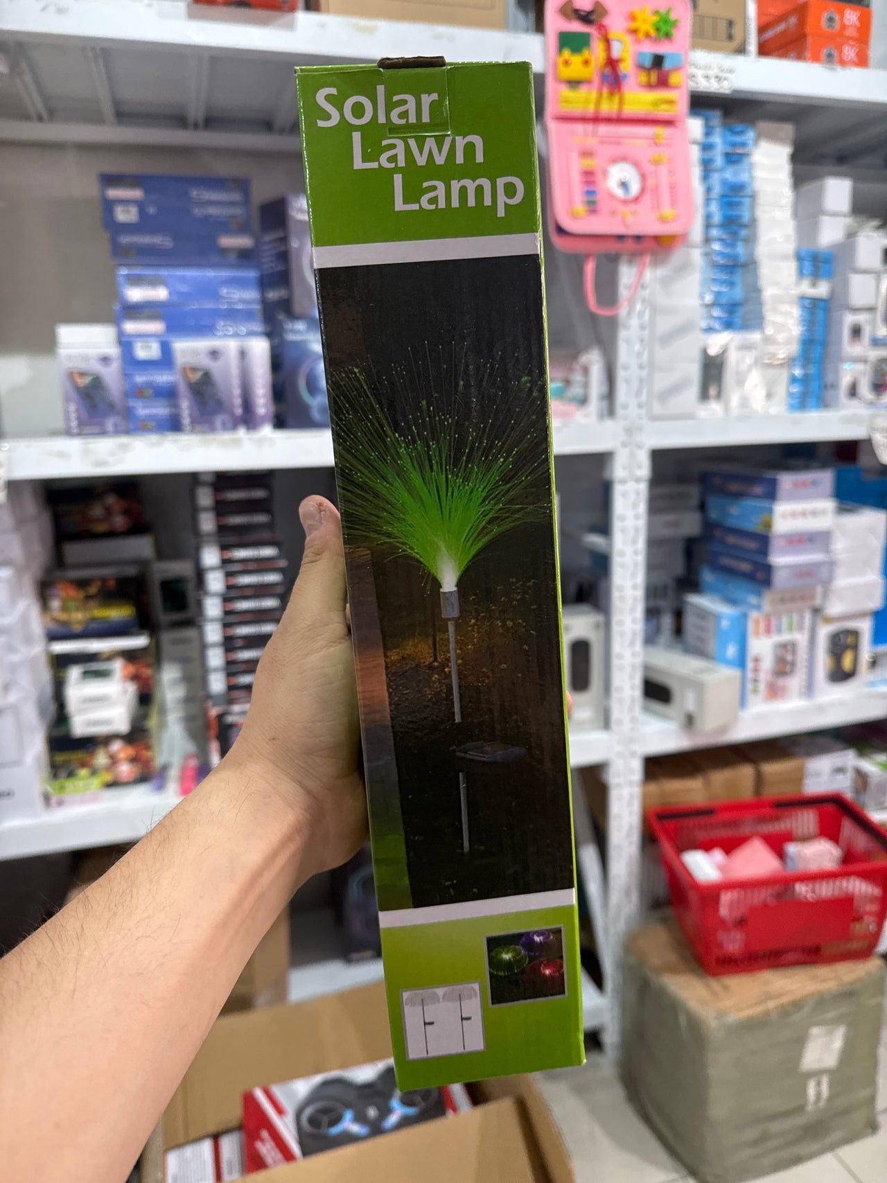 Solar lawn lamp fibra