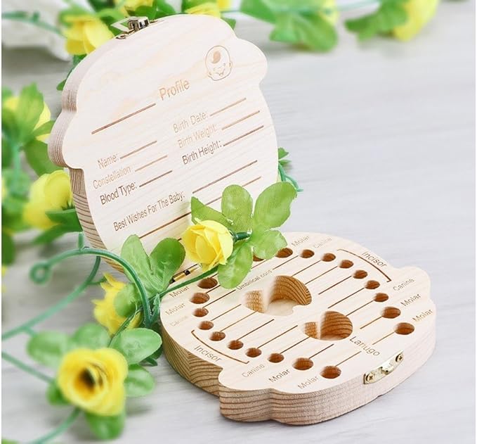 PORTA DIENTES  CAJA MADERA