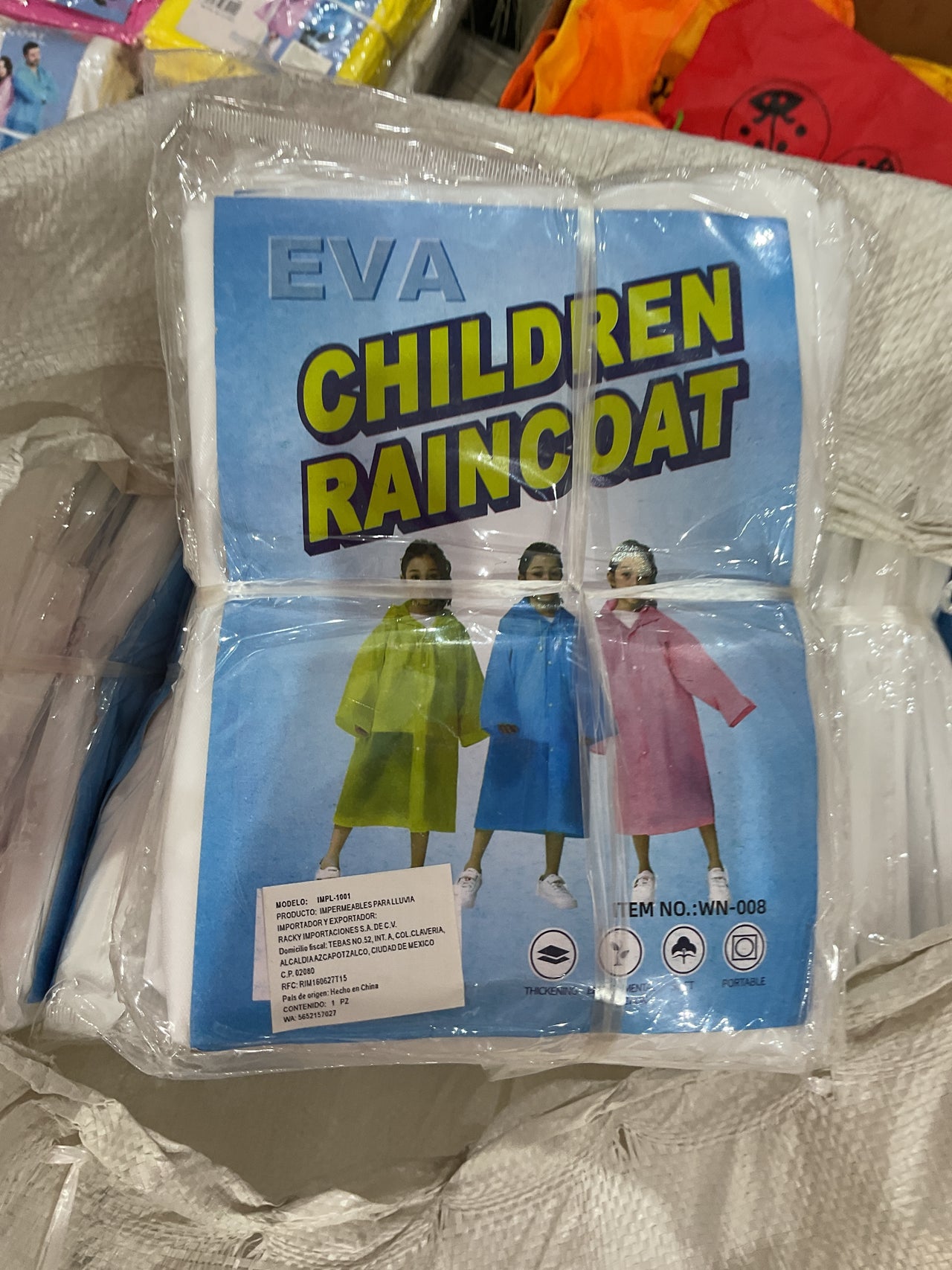 Impermeable Eva niño