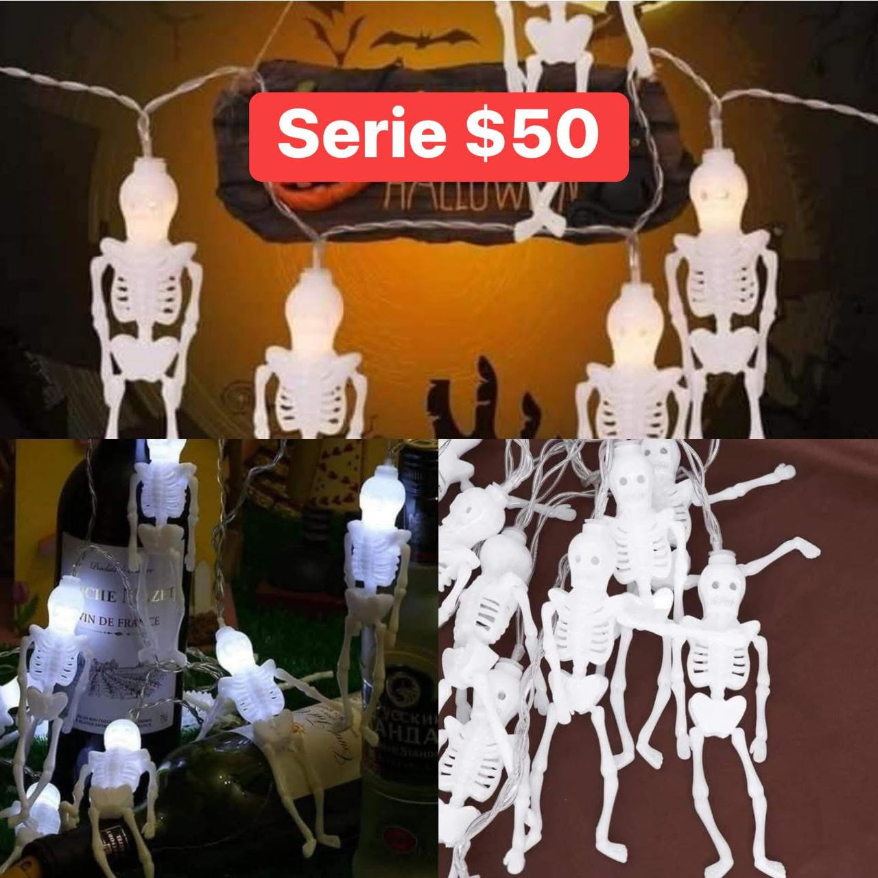 Serie esqueleto pila 1546 HALLOWEEN