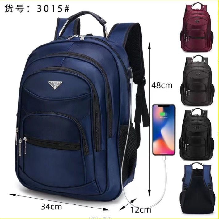MOCHILA CON ENTRADA CABLE USB