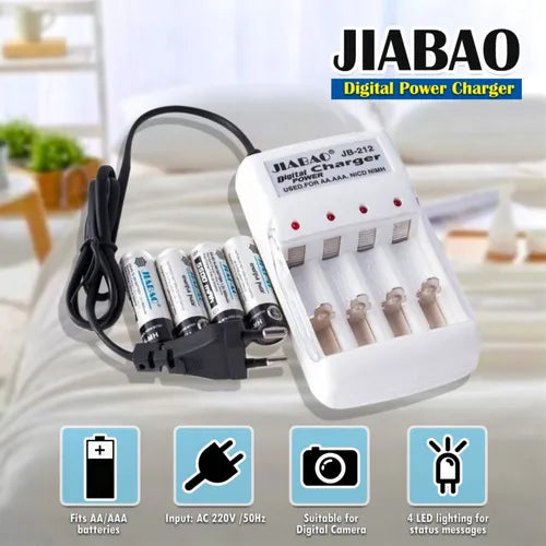 CARGADOR PILA JIBAO DOBLE A
