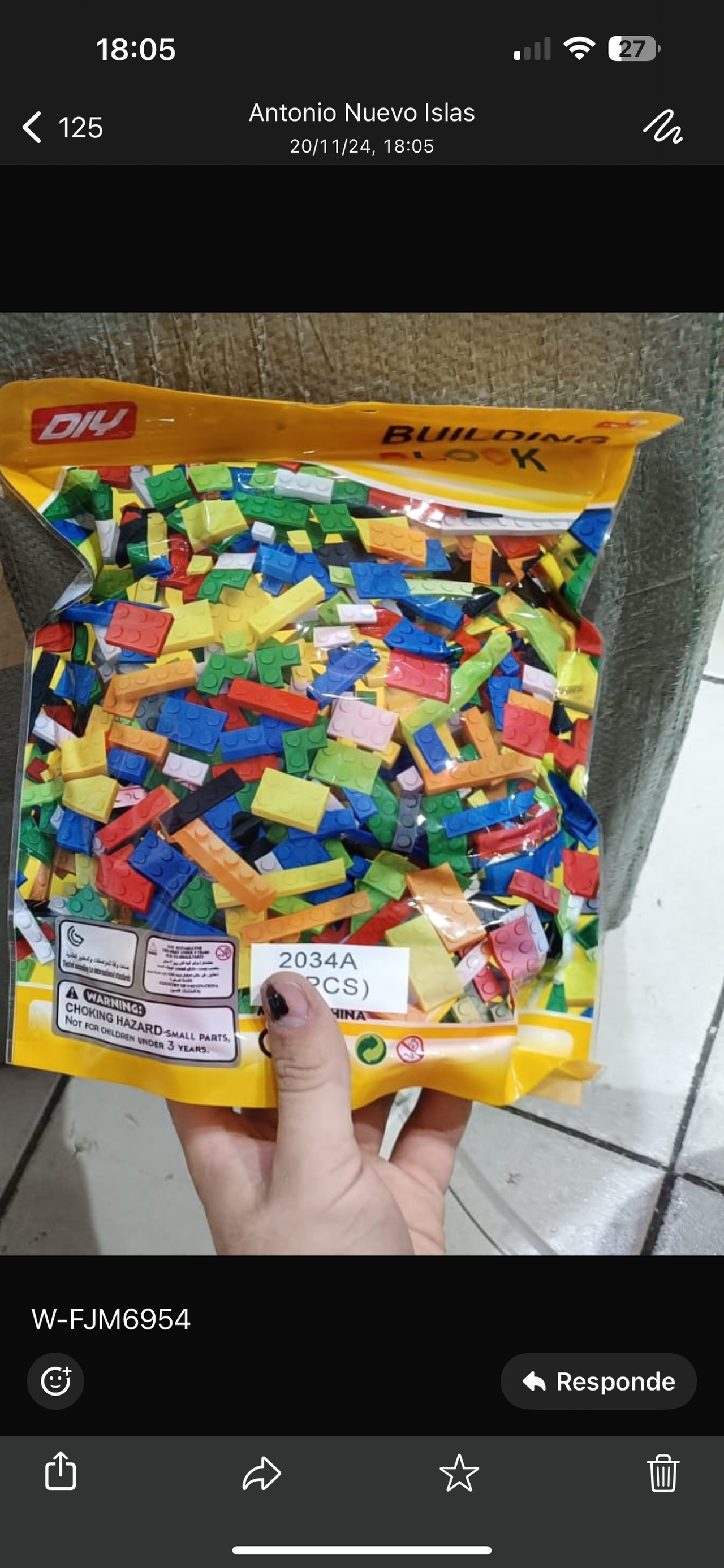 bolsa bloques Building block 6954