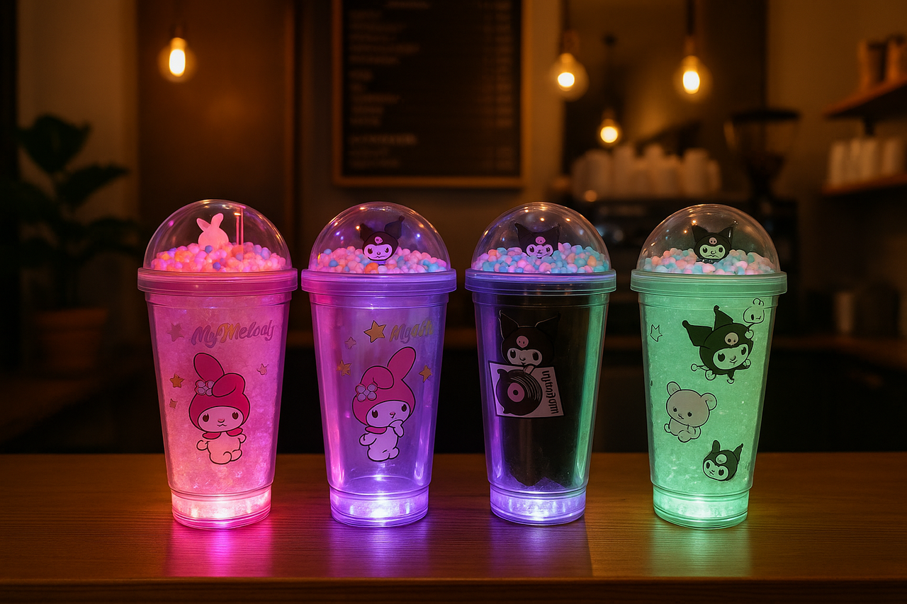 Vaso con luz