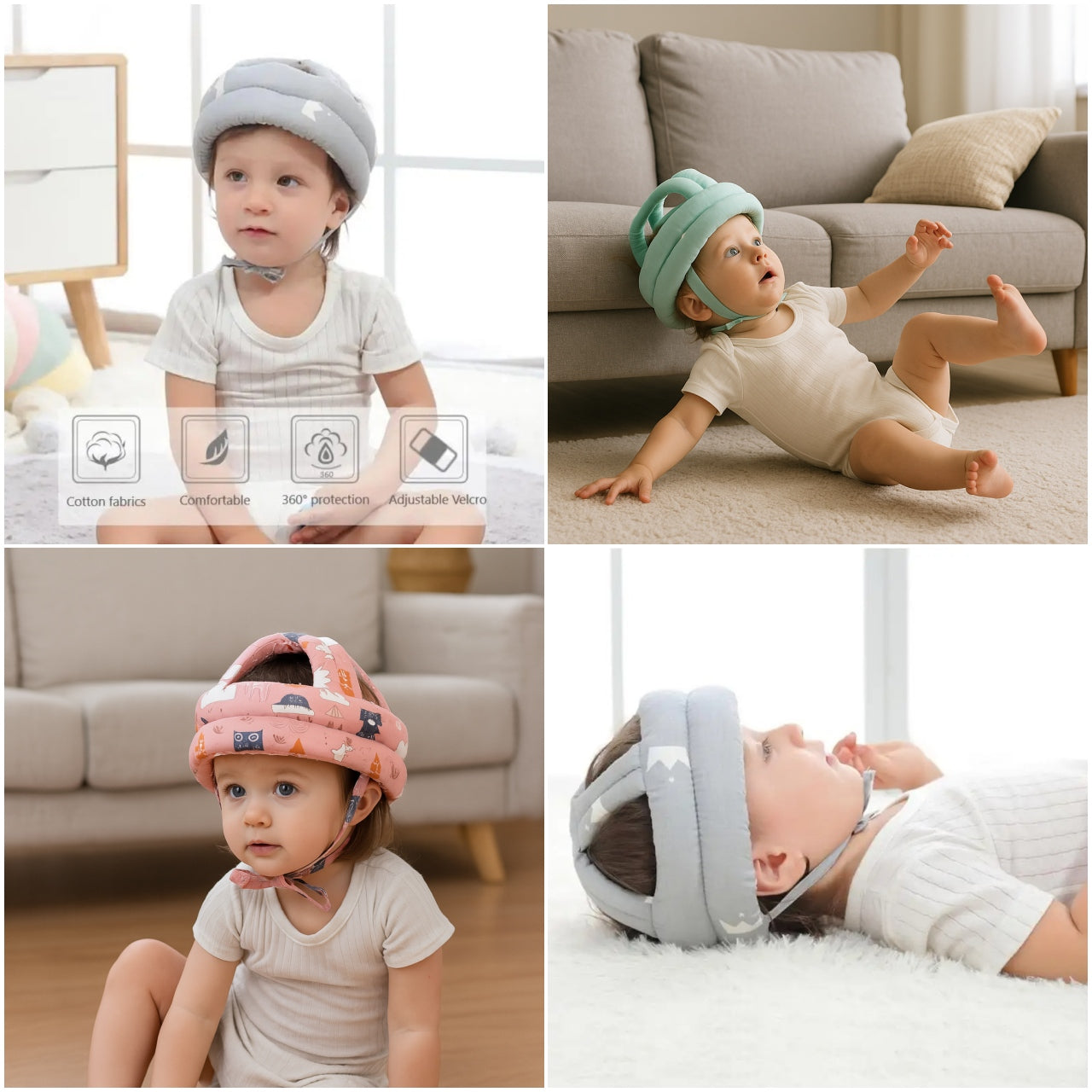 GORRO NIÑOS ANTI GOLPES