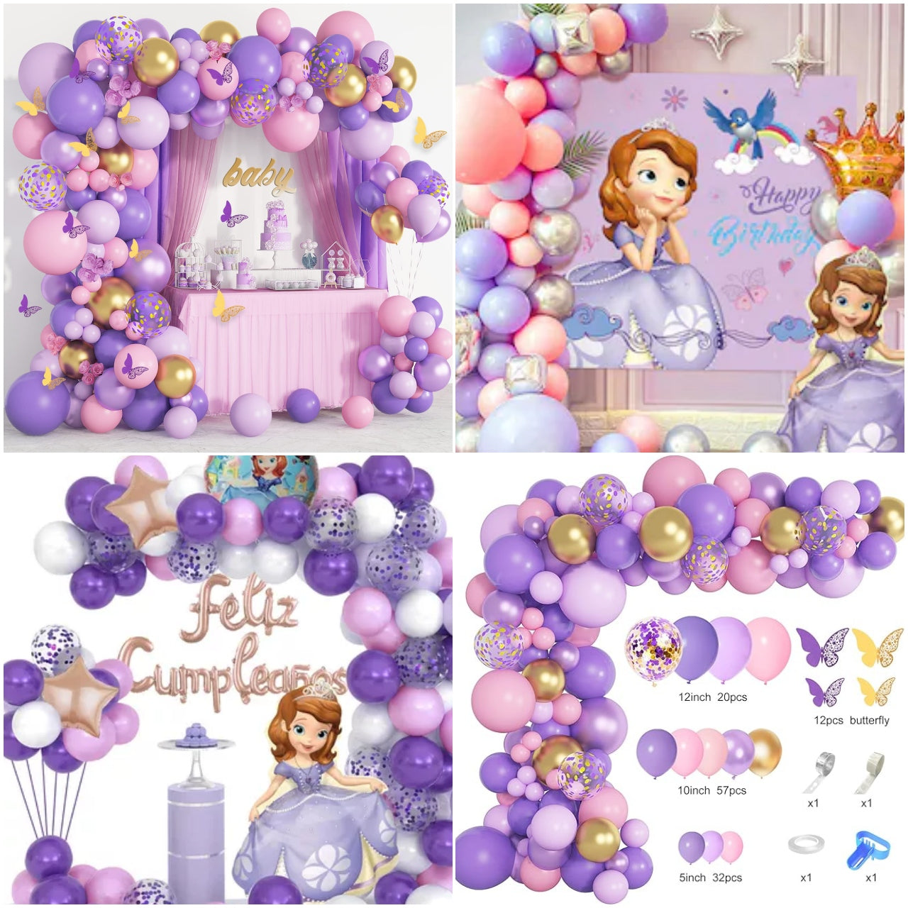 SET DE GLOBOS PRINCESA