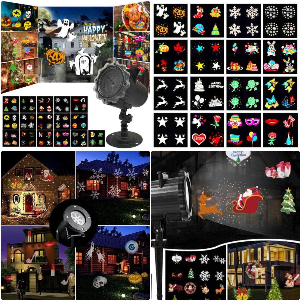 PROYECTOR Halloween, Navidad, 6 tematicas